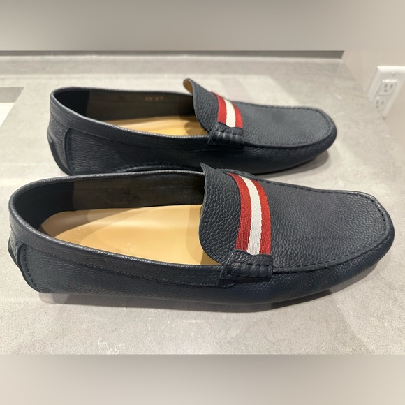 BALLY Leather Navy Driver - GREAT CONDITION! - Picture 4 of 6